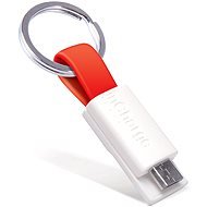 InCharge Micro USB Piros, 0,08 méter - Adatkábel