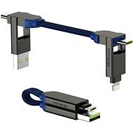 inCharge X - 6-in-1 Charging and Data Cable, Sapphire Blue - Data Cable