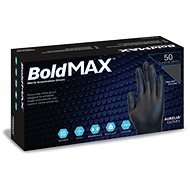 AURELIA (BoldMAX) pracovní černé rukavice (50 ks) - NITRIL M - Work Gloves