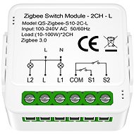 IMMAX NEO Smart Controller (L) V8, 2-button, Zigbee 3.0 - Switching Relay