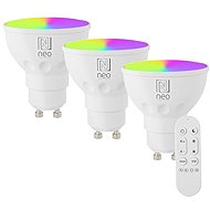 IMMAX NEO LITE Set 3x smart LED bulb GU10 4,8W RGB+CCT, dimmable, WiFi, Beacon, DO - LED Bulb
