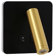 IMMAX GOAL 2 switches, LED, 7W, black/gold - Wall Lamp