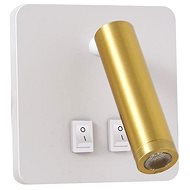 IMMAX GOAL 2 switches, LED, 7W, white/gold - Wall Lamp