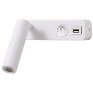 IMMAX GOAL USB + switch, LED, 3W, white - Wall Lamp