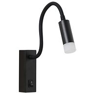 IMMAX GOAL with switch, LED, 3W, black with acrylic - Wall Lamp