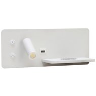 IMMAX LED Be PREPARE 4in1, spot with QI charging, USB, white, right hand version - Spot Lighting