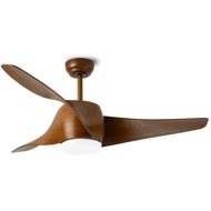 IMMAX NEO LITE WAVE Smart LED with fan, Tuya WiFi, wooden decor - Ceiling Light