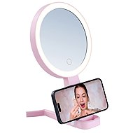 IMMAX SWEET Make up LED double-sided, 10x magnifying, CCT, pink - Makeup Mirror