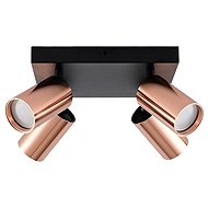IMMAX PUNTO-4S ceiling, wall, spot, square, 4 heads, GU10, copper - LED Light