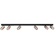 IMMAX PUNTO-6 ceiling, wall-mounted, spot, linear, 6 heads, GU10, 119 cm, copper - LED Light