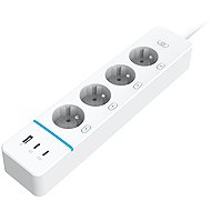 IMMAX NEO LITE Smart prodlužovací přívod 4AC+1xUSB +2xUSB C, Power delivery, typ E, WiFi - Smart Socket