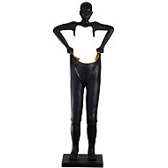 IMMAX SILUETTE Human Houdini 185 cm Sculpture - Floor Lamp, Fibreglass, Black, 4×G9 - Floor Lamp