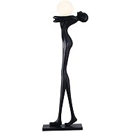 IMMAX SILUETTE Human Woman 175 cm Skulptur - Stehlampe, Glasfaser, schwarz, 1xE27 - Stehlampe