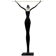 IMMAX SILUETTE Linea 180 cm socha - stojací lampa LED SMART 16 W, sklolaminát, černá - Decorative Lighting