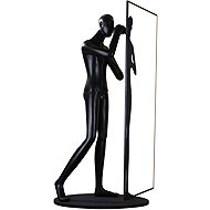 IMMAX SILUETTE Human Shadow 200 cm socha - stojací lampa LED SMART 90 W, sklolaminát, černá - Decorative Lighting