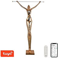 IMMAX SILUETTE Linea 180 cm – socha stojací SMART LED 16 W, lampa, sklolaminát, rose gold - Decorative Lighting