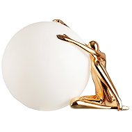 IMMAX SILUETTE Moon Lady - 53 cm, socha, dekorační lampa rose gold, sklolaminát, 1xE27 - Decorative Lighting