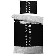 Linen 150 × 200 + 60 × 50 cm Mum - Silver - Bed Linen