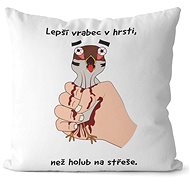 Impar pillow Crumpled sparrow in handful - Pillow