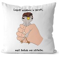 Impar pillow Sparrow in handful - Pillow