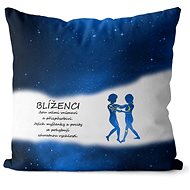 Impar cushion Gemini (22.5. - 21.6. ) - blue - Pillow