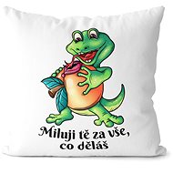 Impar pillow I love you for everything - lizard - Pillow