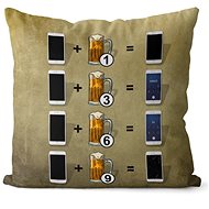Impar pillow Beer and phone - Pillow