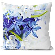 Impar Pillow Blue and white flowers - Pillow