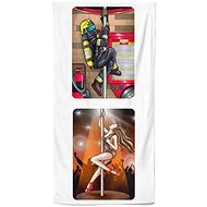 Impar osuška 70 × 140 cm Hasič a striptérka - Bath Towel