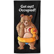 Impar osuška 70 × 140 cm Get out – occupied - Bath Towel