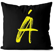 Impar letter A, initials yellow - Pillow