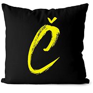 Impar letter C, initials yellow - Pillow