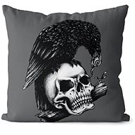 Impar Crow and skull - Pillow