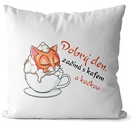 Impar Dobrý den začíná s kočkou - Pillow