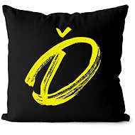 Impar letter D, initials yellow - Pillow
