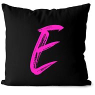 Impar letter E, colour initials pink - Pillow