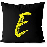 Impar letter E, initials yellow - Pillow