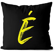 Impar letter E, initials yellow - Pillow