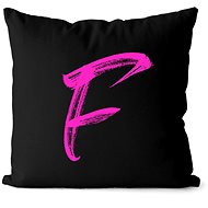 Impar letter F, colour initials pink - Pillow
