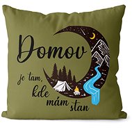 Impar Where's my tent, green - Pillow
