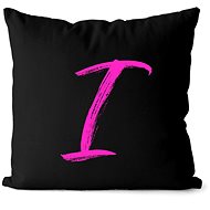 Impar letter I, colour initials pink - Pillow