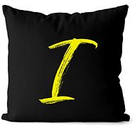 Impar letter I, initials yellow - Pillow