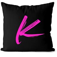 Impar letter K, colour initials pink - Pillow