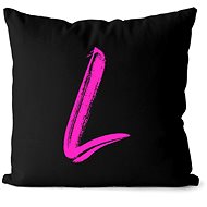 Impar letter L, colour initials pink - Pillow