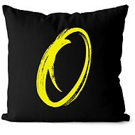 Impar letter O, initials yellow - Pillow