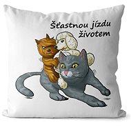 Impar Have a nice ride, cat - Pillow