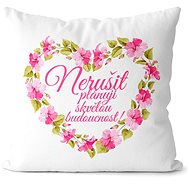 Impar Nerušit, srdce z květin - Pillow