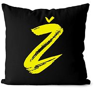 Impar letter Z, initials yellow - Pillow