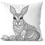 Impar with colouring page Rabbit - Pillow