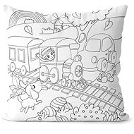 Impar with Mashinfir colouring book - Pillow